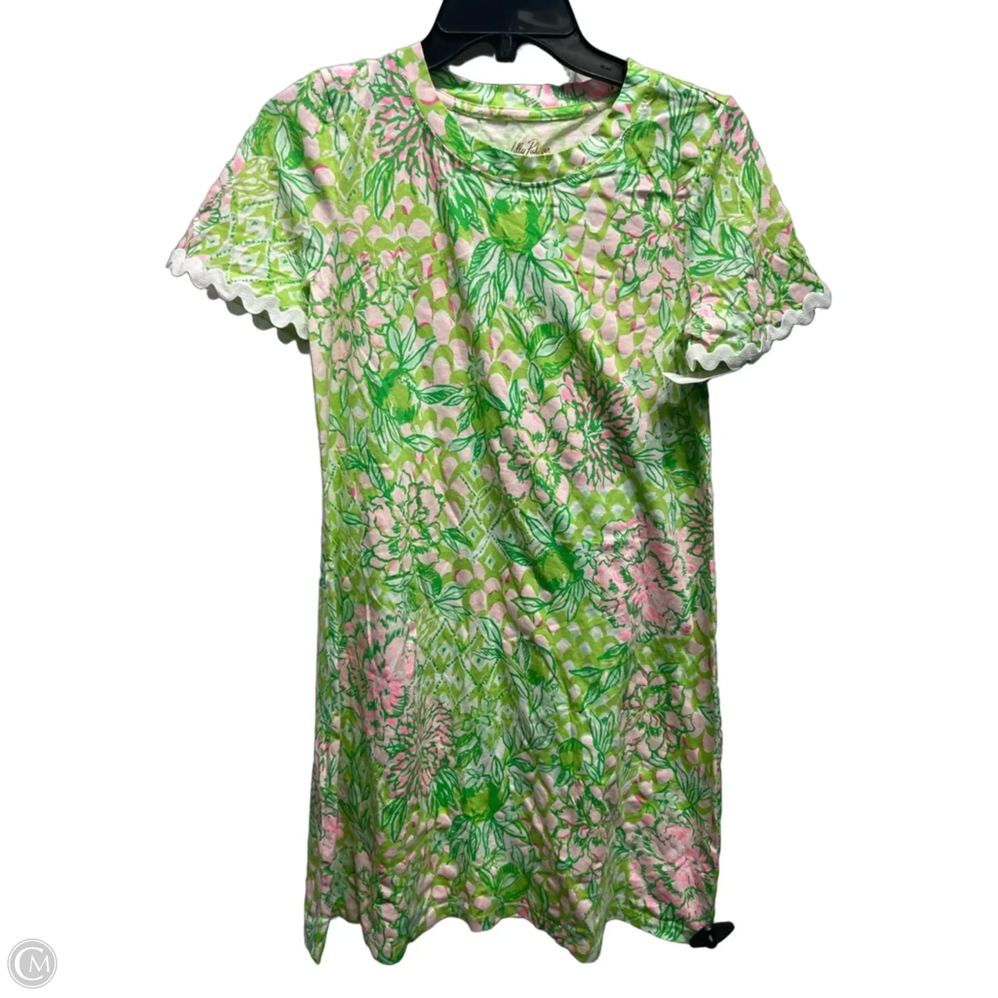 Dress Designer By Lilly Pulitzer In Green & Pink, Size: Xs