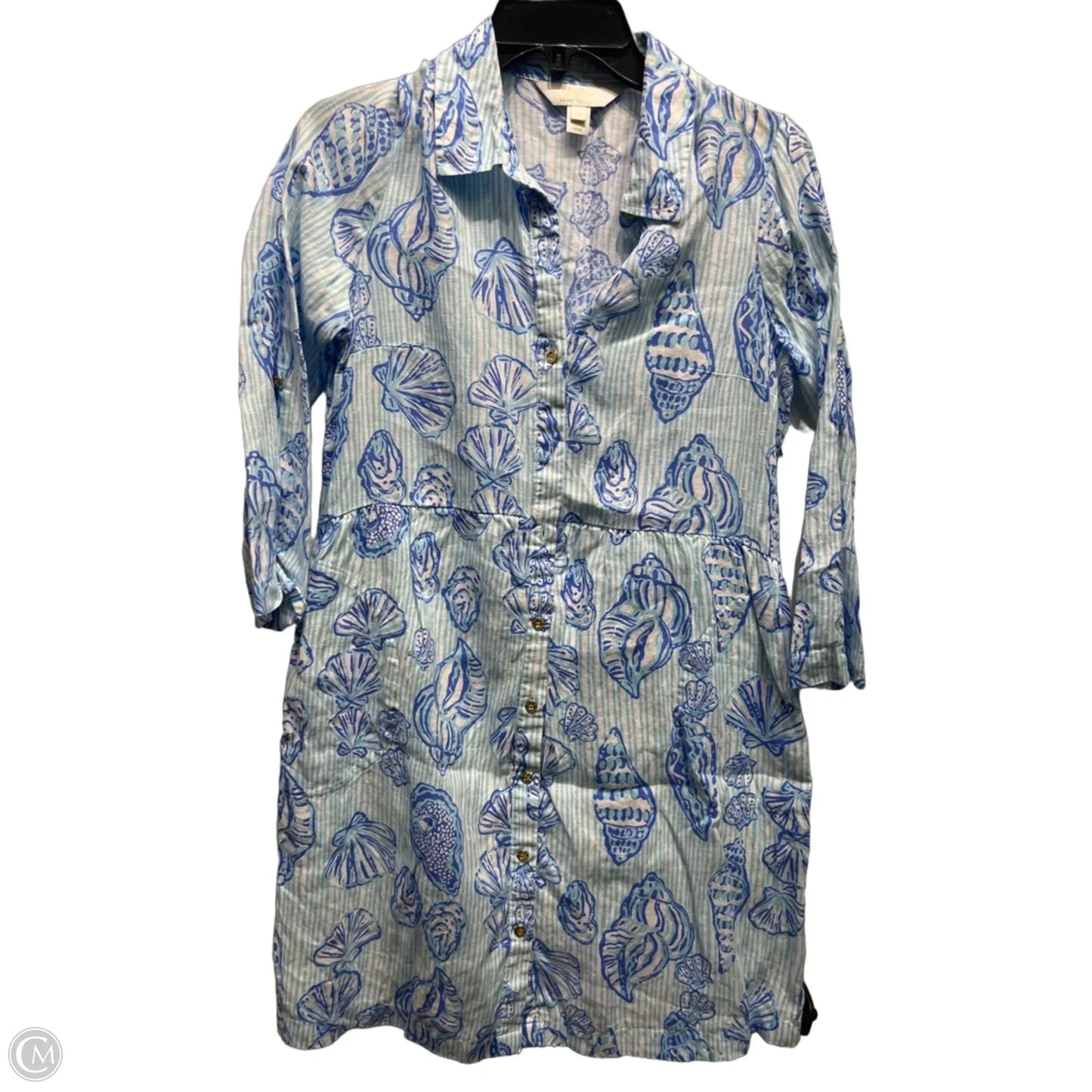 Dress Designer By Lilly Pulitzer In Blue & White, Size: Xs