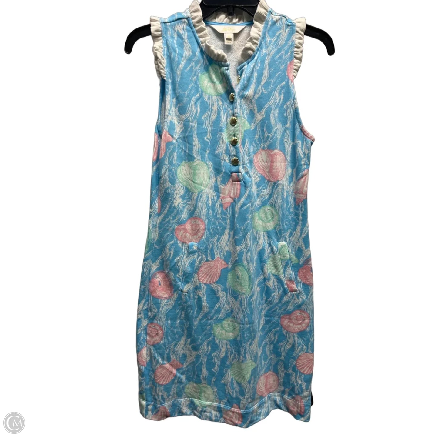 Dress Designer By Lilly Pulitzer In Blue & Pink, Size: Xs