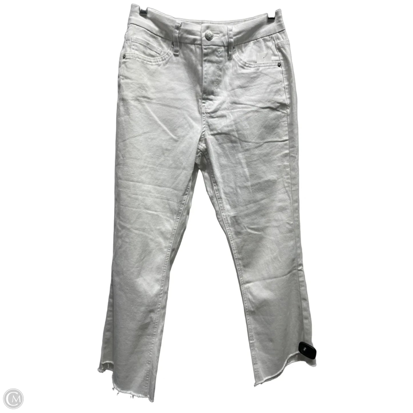 Jeans Straight By Royalty In White Denim, Size: 4