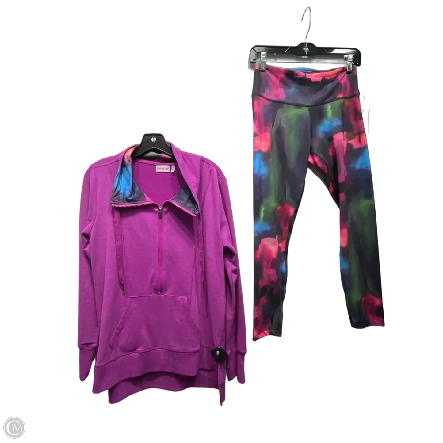 Pants Set 2pc By LOVE LIFE LIVE In Purple, Size: M