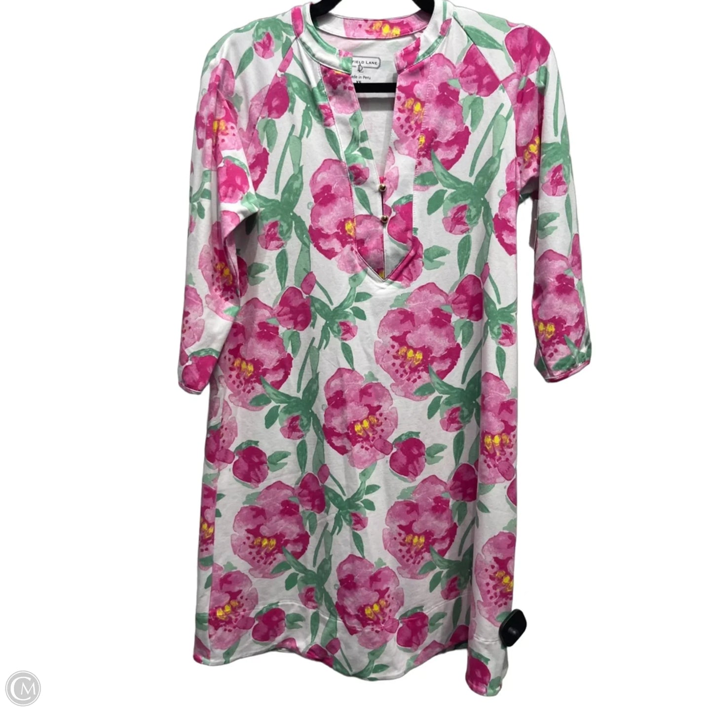 Dress Casual Short By DUFFIELD In Green & Pink, Size: Xs