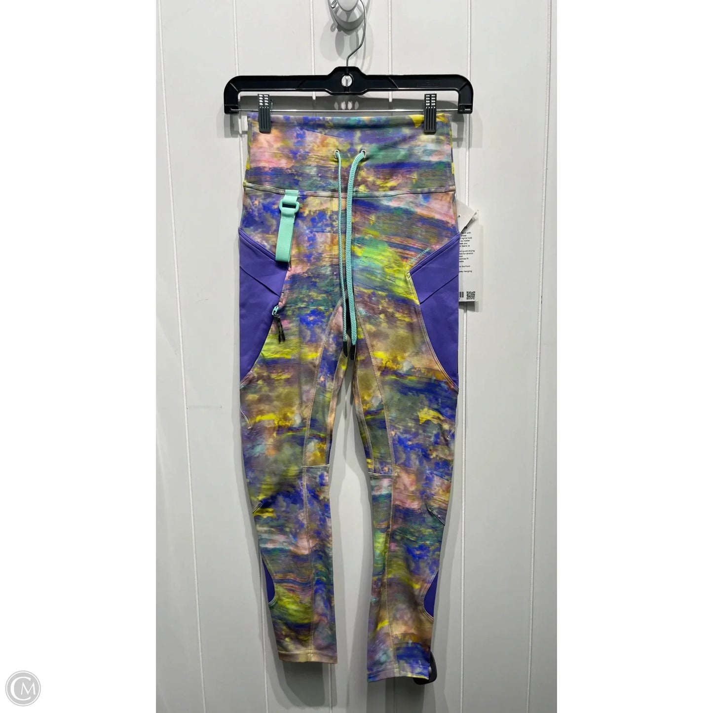 Athletic Leggings By Lululemon In Green & Purple, Size: 4