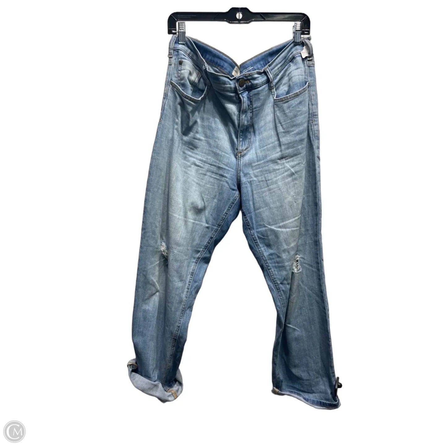 Jeans Straight By Pilcro In Blue Denim, Size: 10