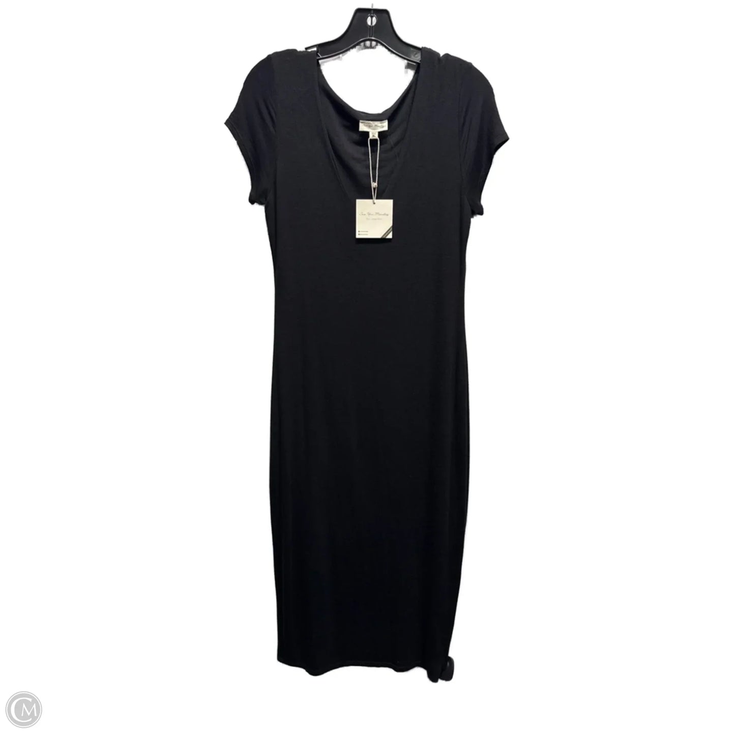 Dress Casual Midi By See You Monday In Black, Size: Xl