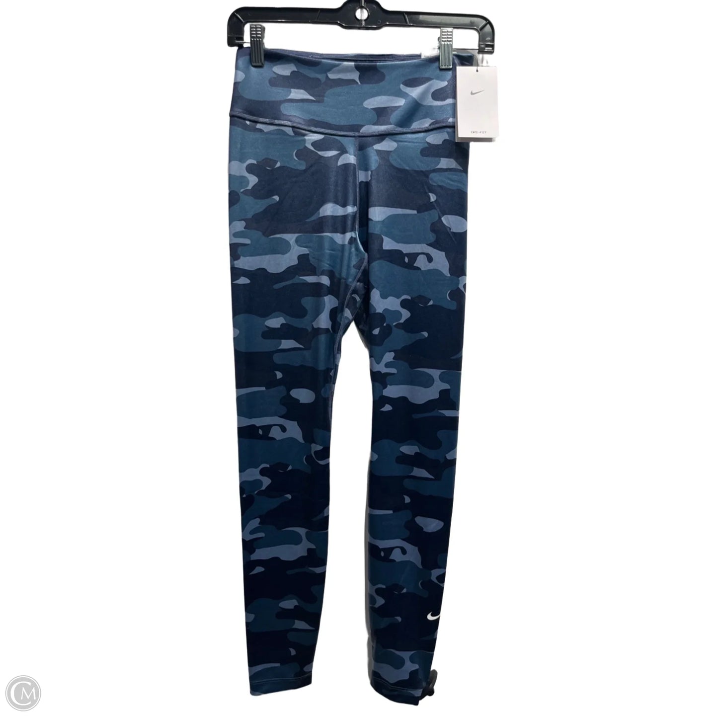 Athletic Leggings By Nike In Navy, Size: S