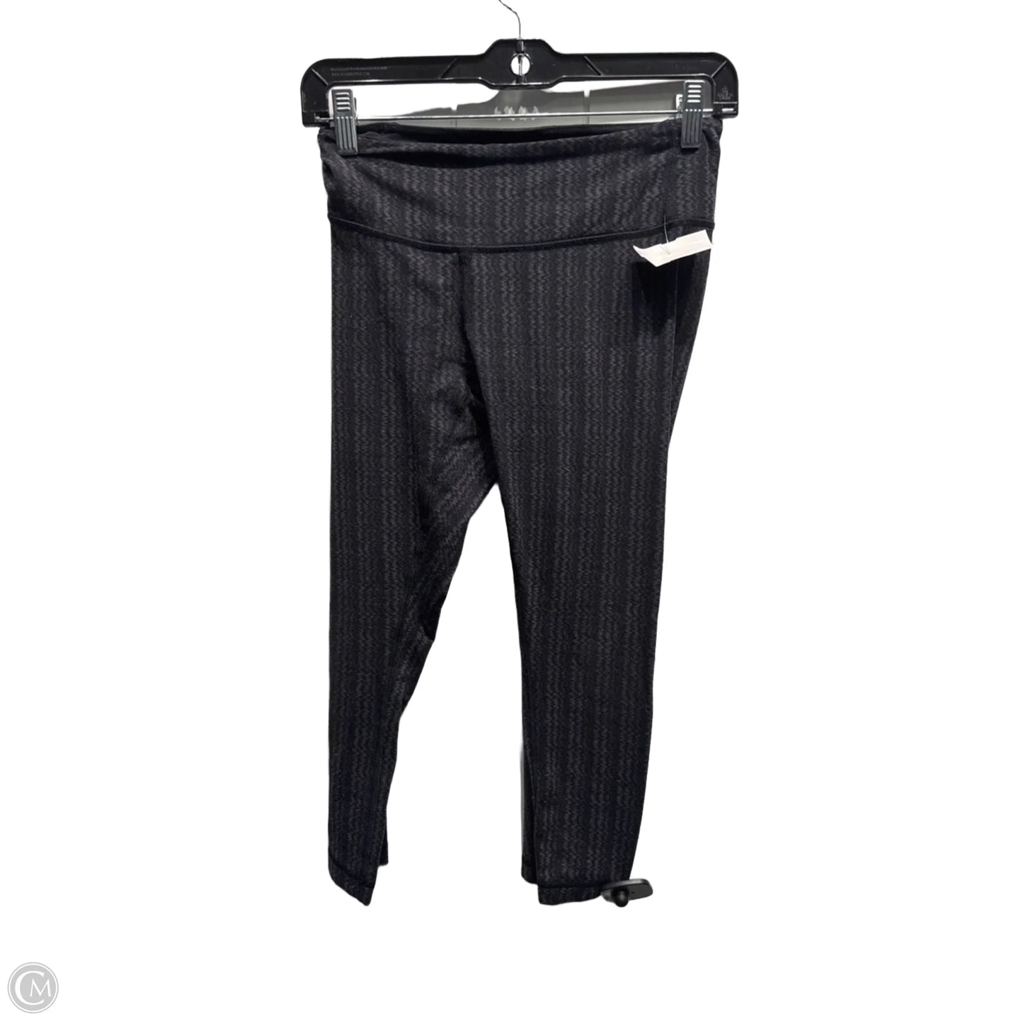 Athletic Leggings Capris By Lululemon In Black & Grey, Size: S