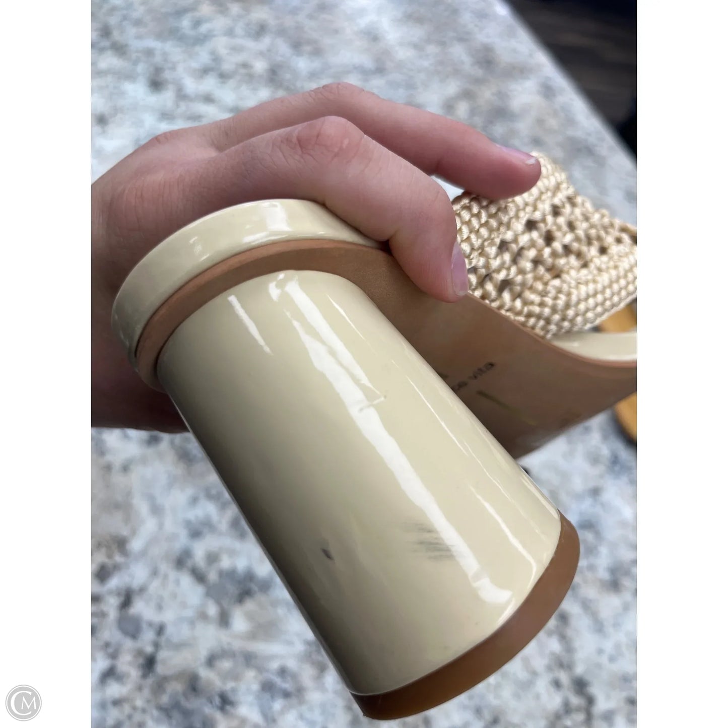 Sandals Heels Block By Dolce Vita In Tan, Size: 9