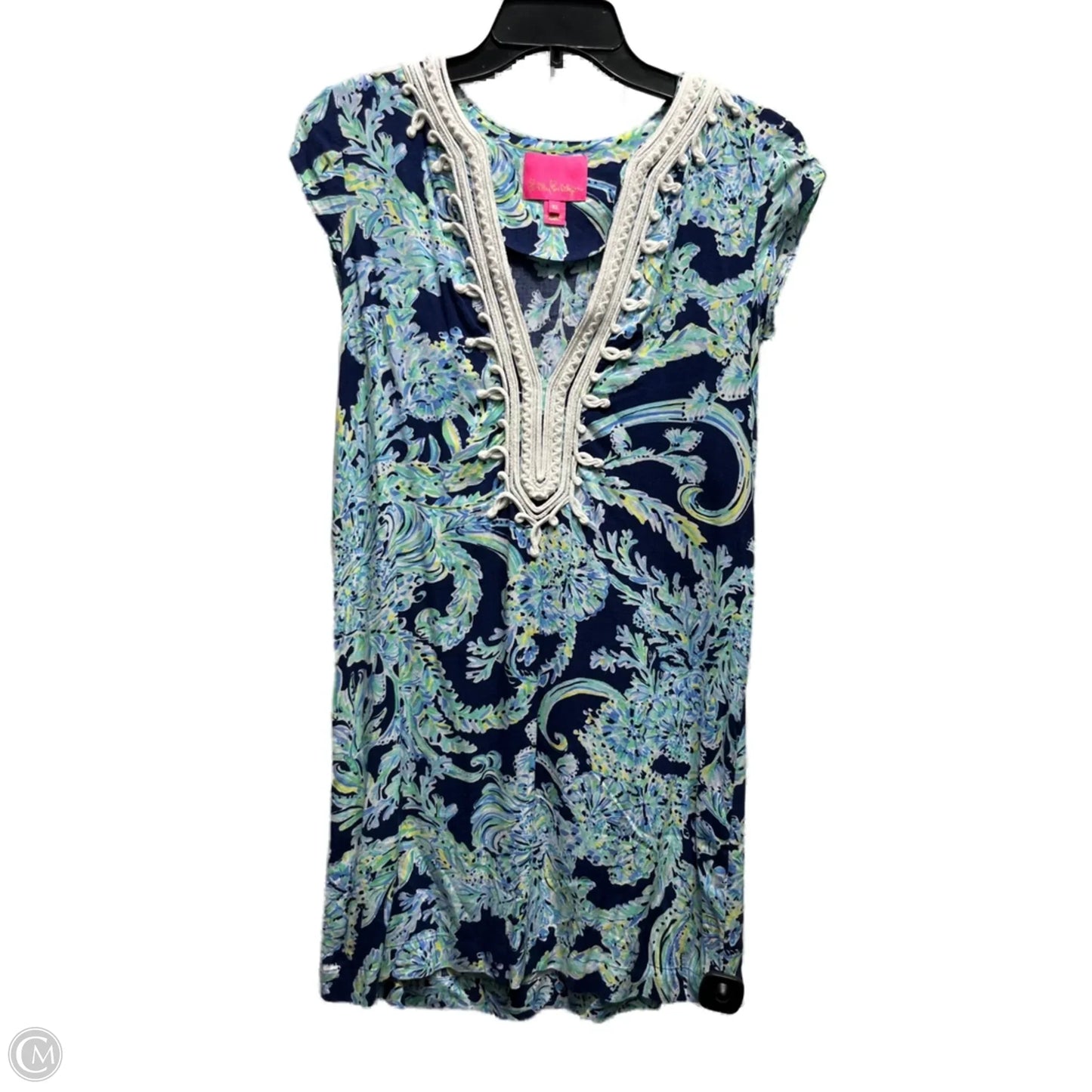 Dress Designer By Lilly Pulitzer In Blue & White, Size: Xs