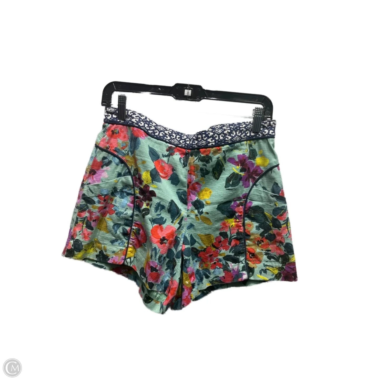 Shorts By Anthropologie In Green & Pink, Size: S