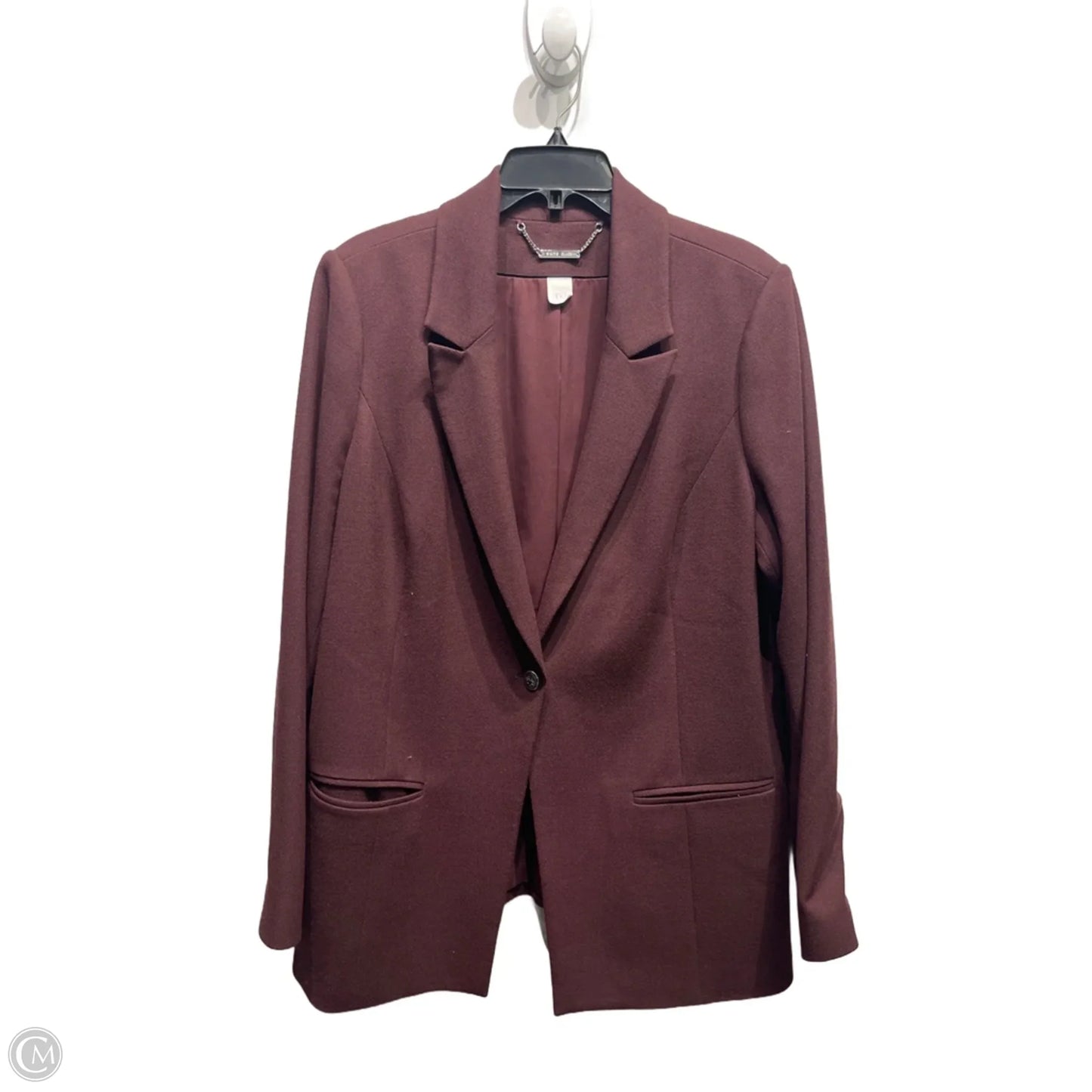 Blazer By White House Black Market In Maroon, Size: 18