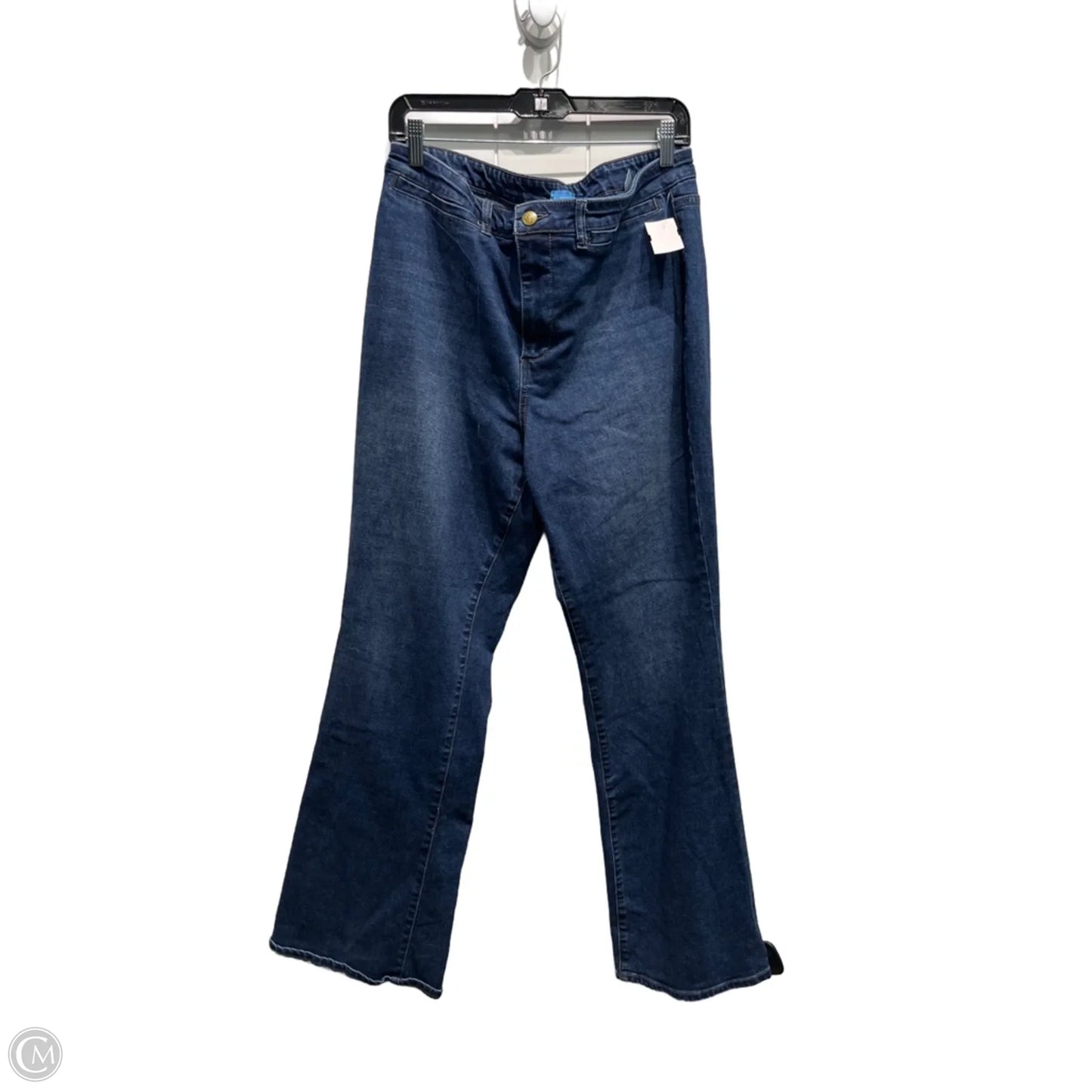 Jeans Flared By Draper James In Blue Denim, Size: 16