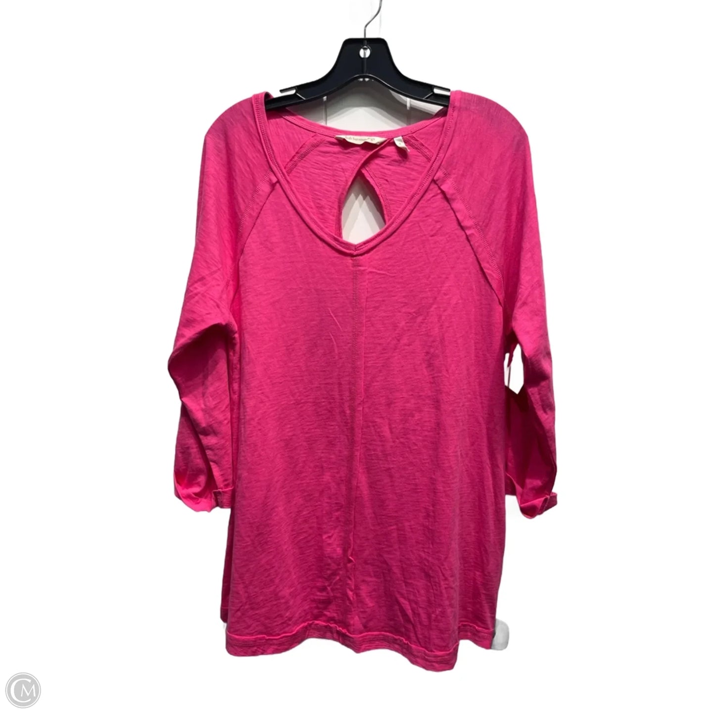 Top 3/4 Sleeve By Soft Surroundings In Pink, Size: S