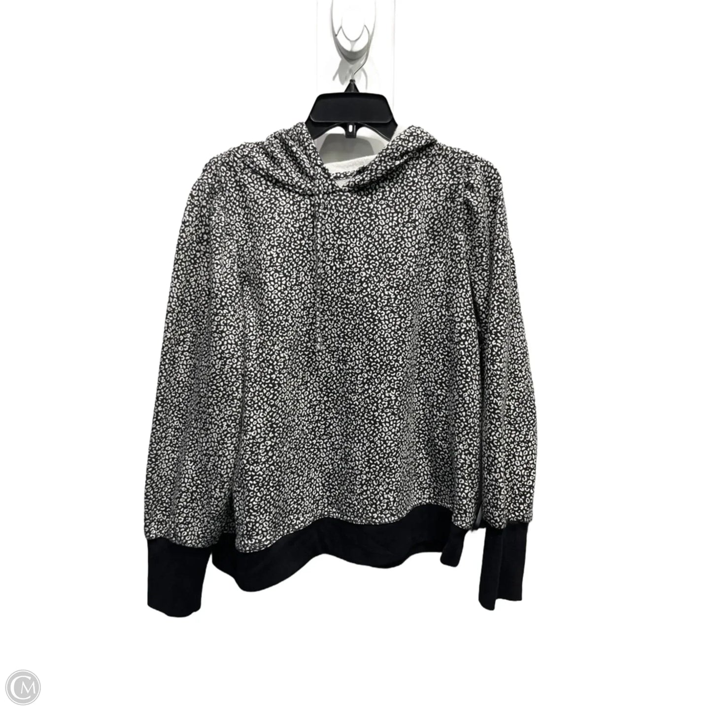 Top Long Sleeve By Nine West Apparel In Black & White, Size: Xl