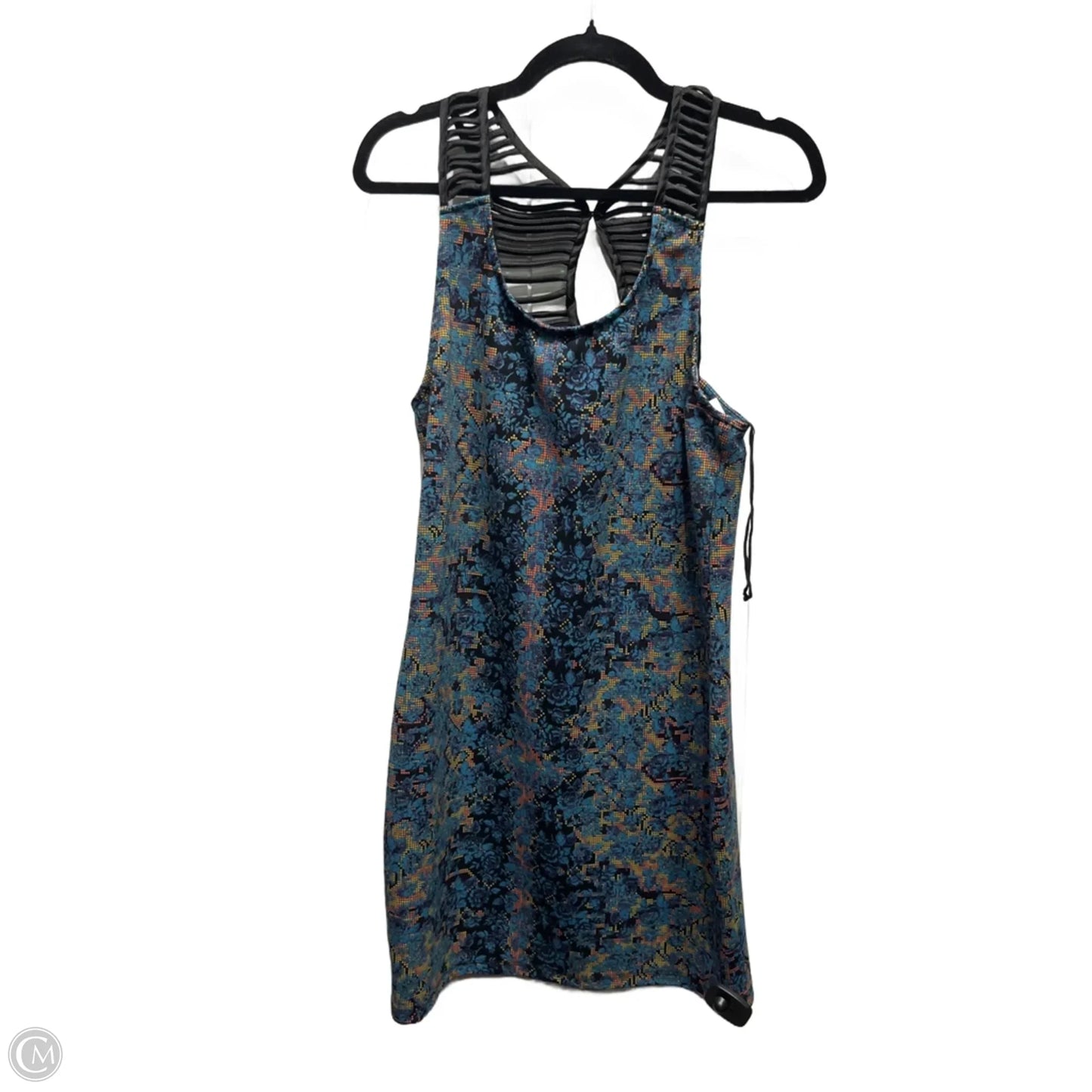 Dress Casual Short By Free People In Blue & Yellow, Size: L