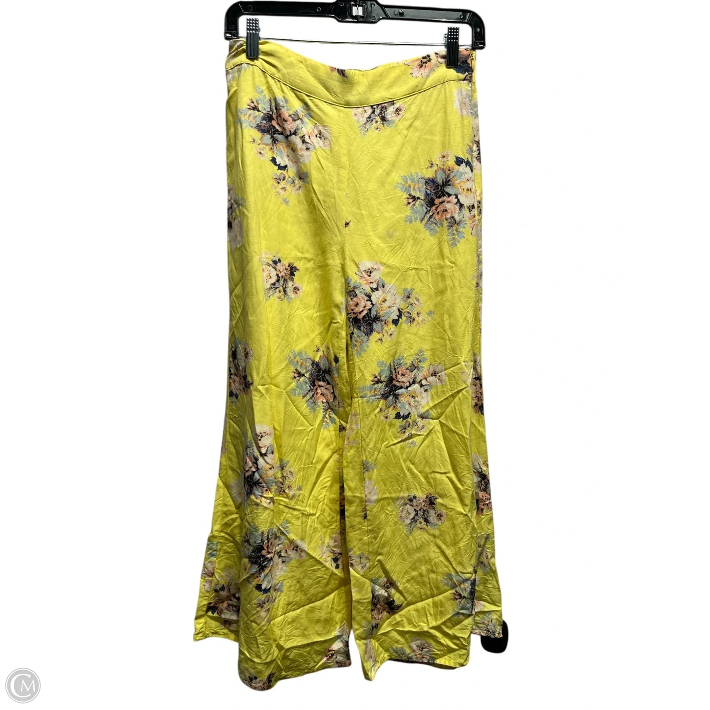 Pants Cropped By Anthropologie In Pink & Yellow, Size: 0