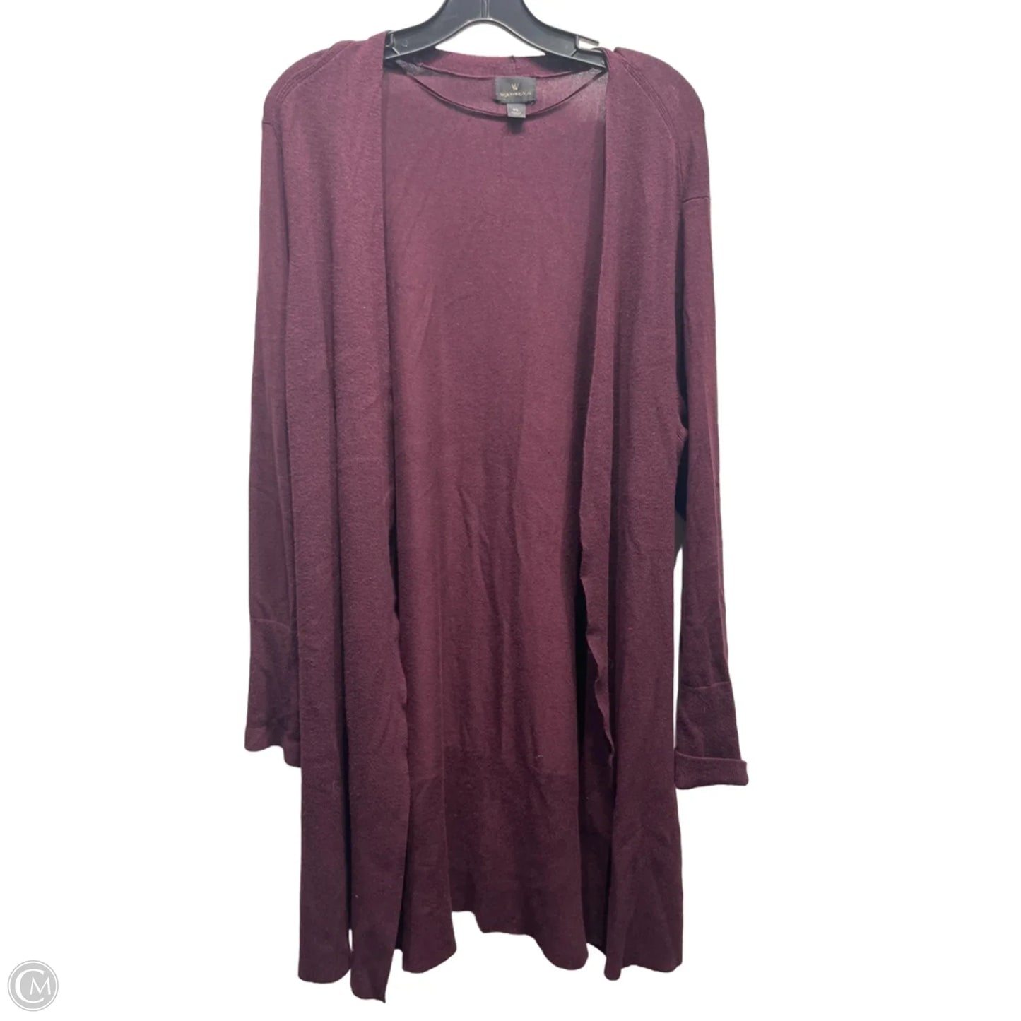 Sweater Cardigan By Worthington In Maroon, Size: Xl