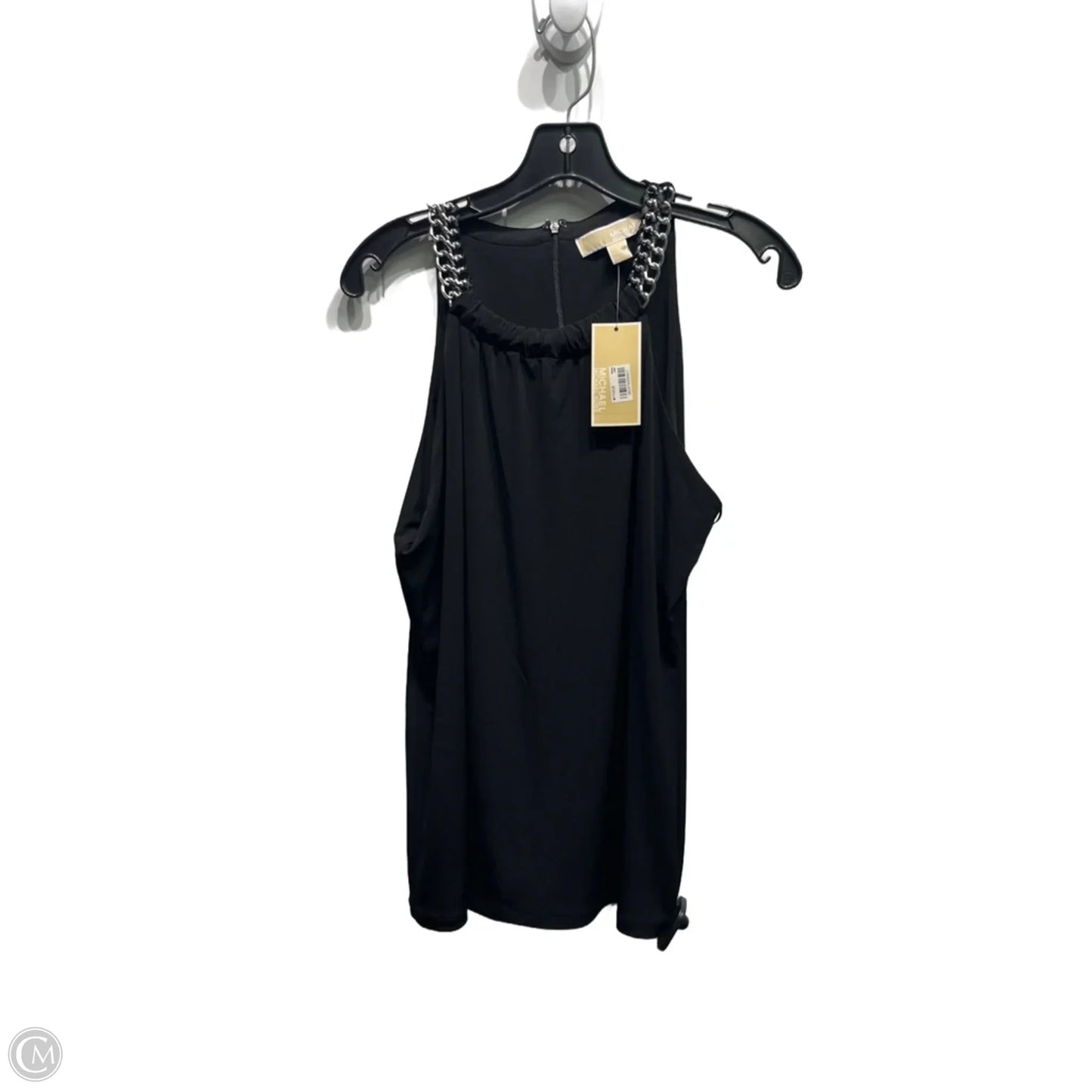 Top Sleeveless By Michael By Michael Kors In Black & Silver, Size: M