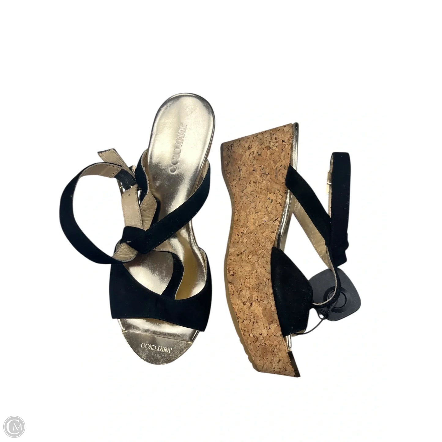 Shoes Luxury Designer By Jimmy Choo In Black, Size: 6.5