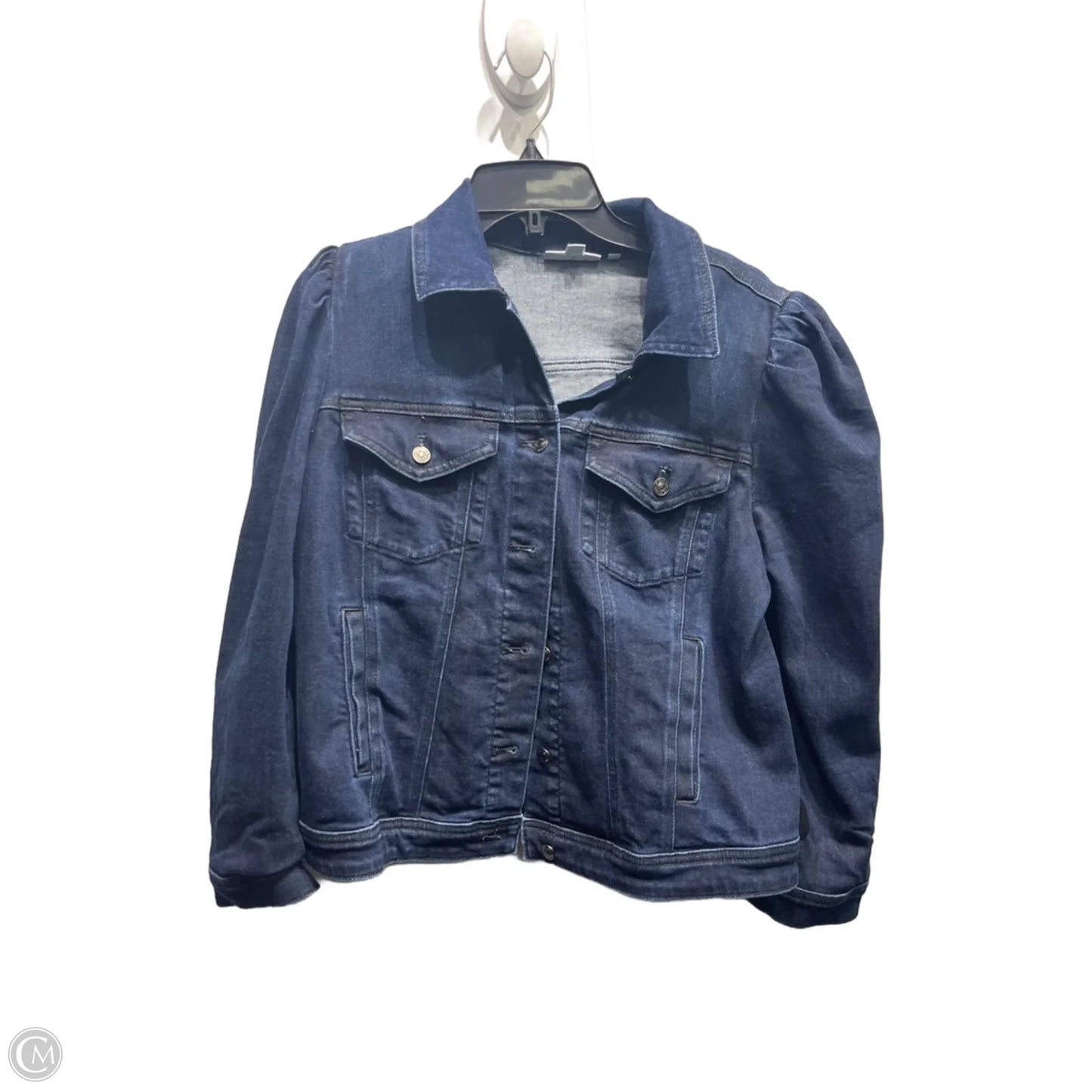 Jacket Denim By Chicos In Blue Denim, Size: M