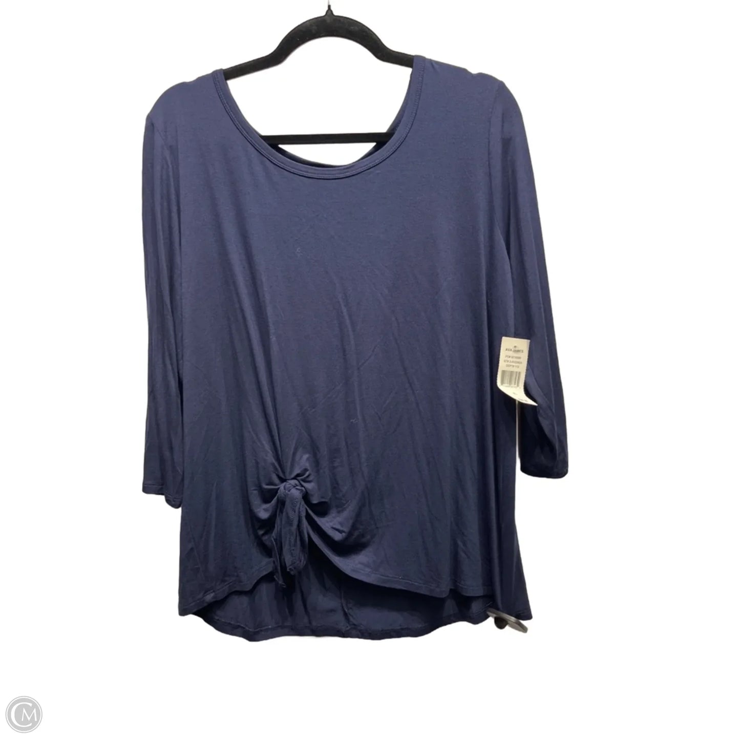 Top Long Sleeve By Ava James In Blue, Size: Small