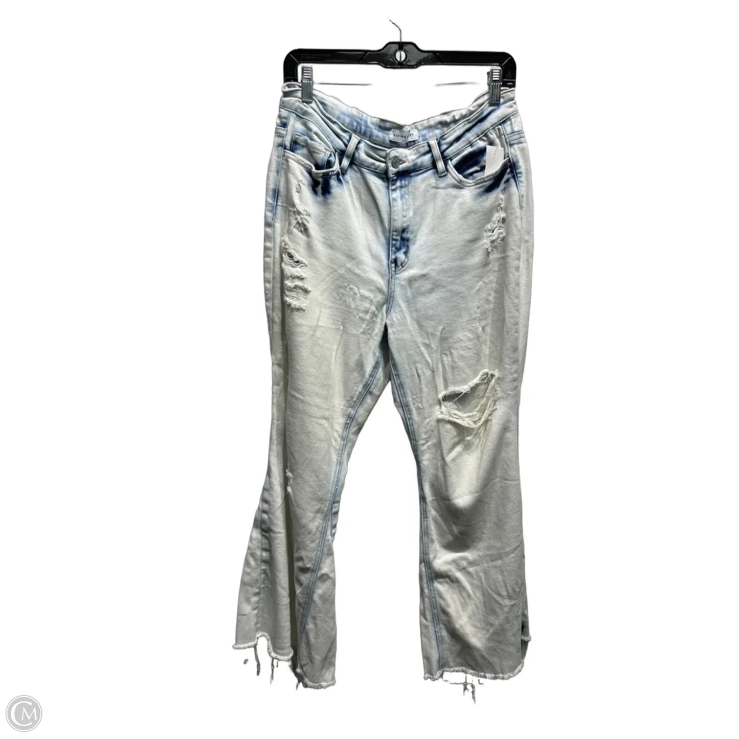 Jeans Flared By Flying Monkey In Blue Denim, Size: 8