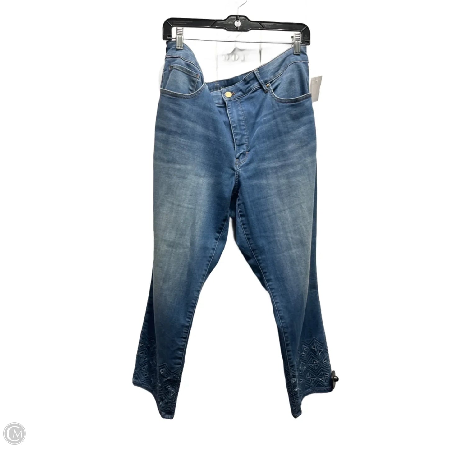 Jeans Cropped By White House Black Market In Blue Denim, Size: 16