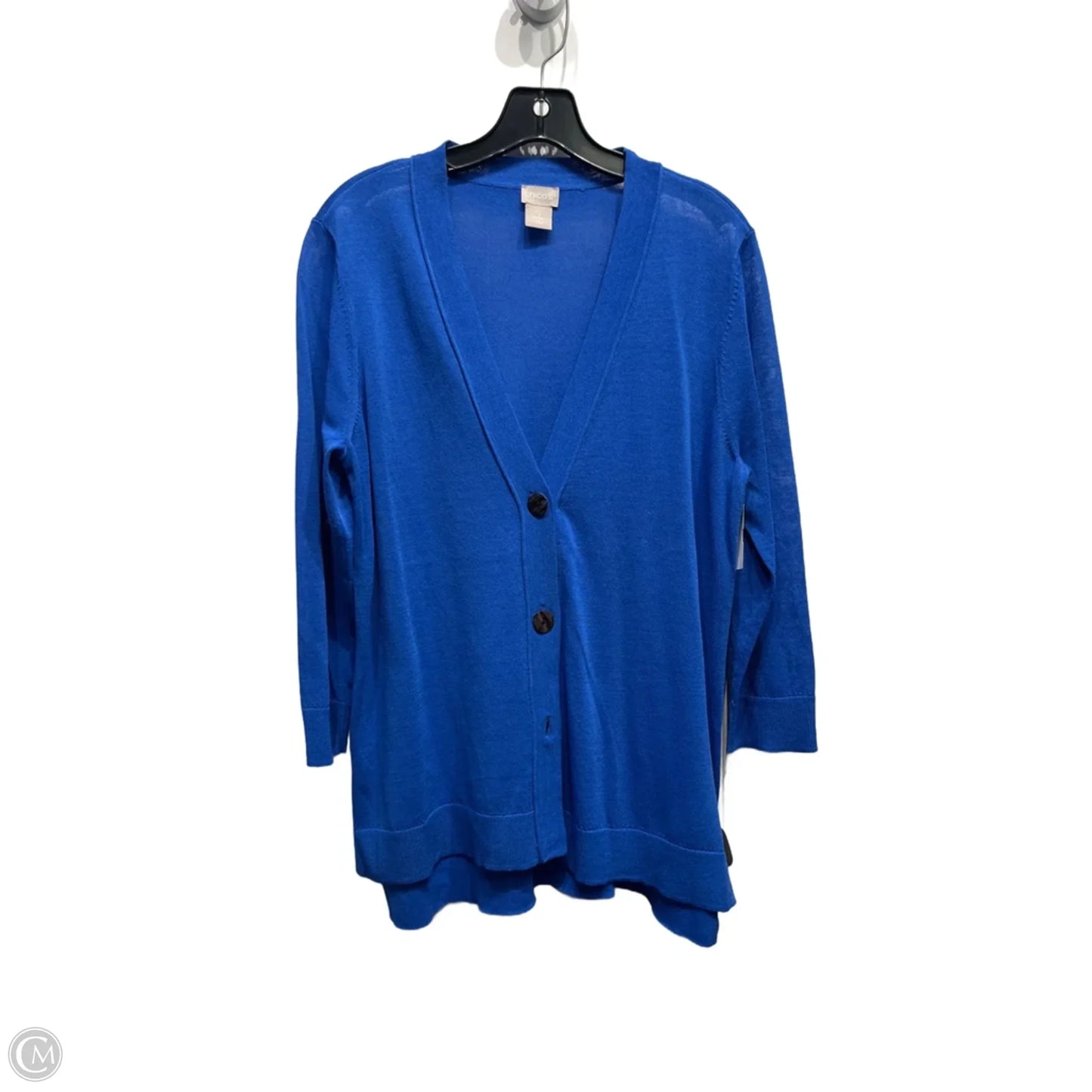 Cardigan By Chicos In Blue, Size: M