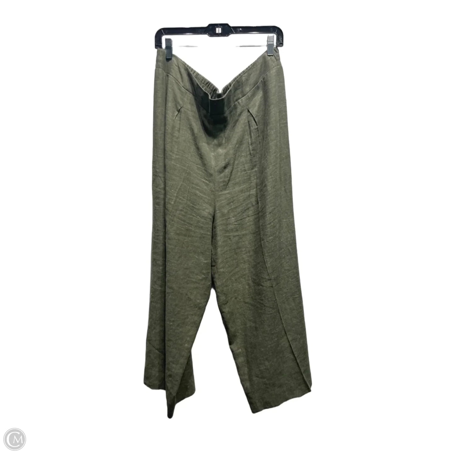 Pants Linen By Ella Moss In Green, Size: Xl