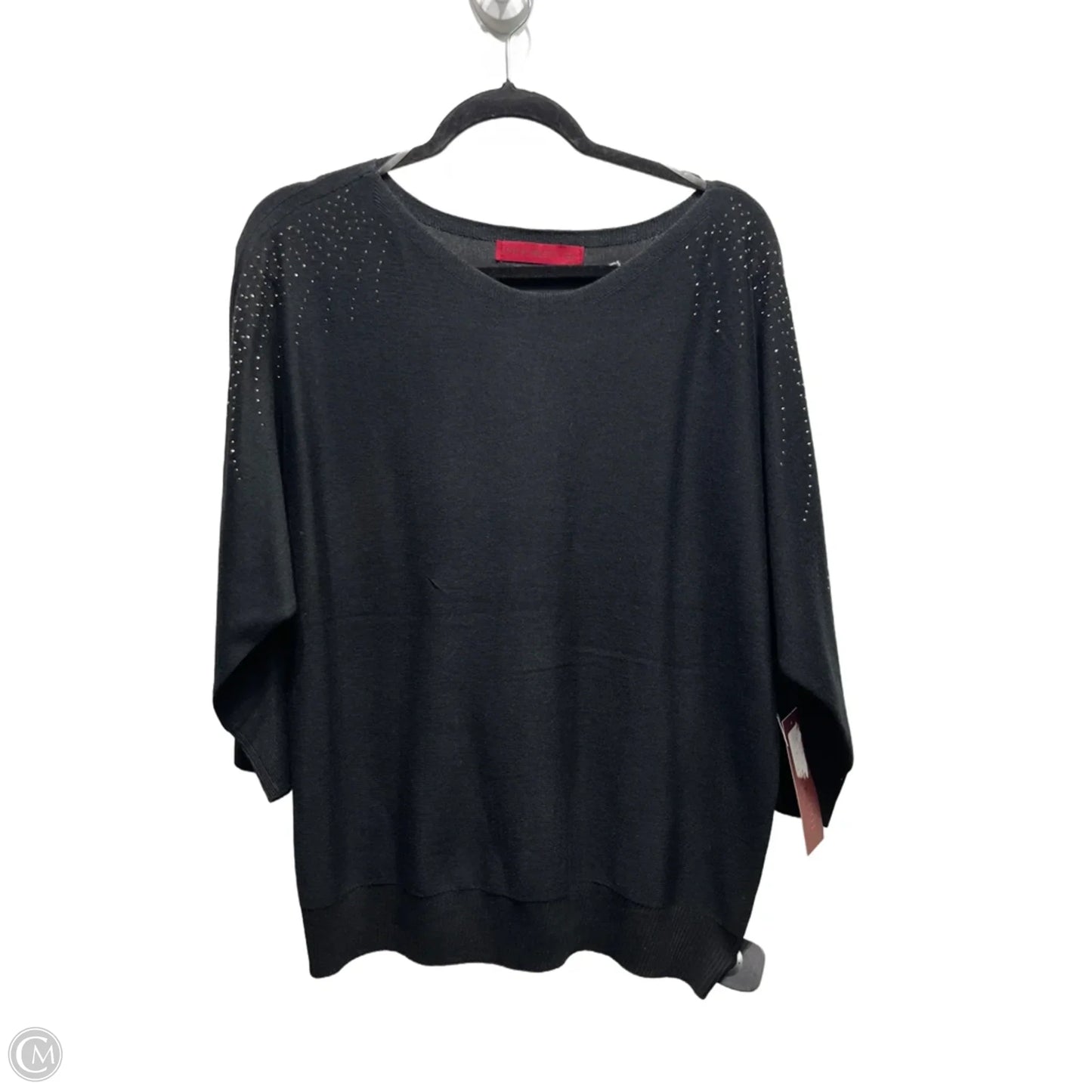 Top Long Sleeve By Love Scarlett In Black, Size: Xl