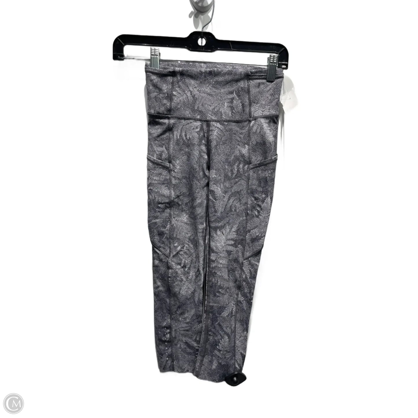 Athletic Leggings Capris By Lululemon In Black & White, Size: 4