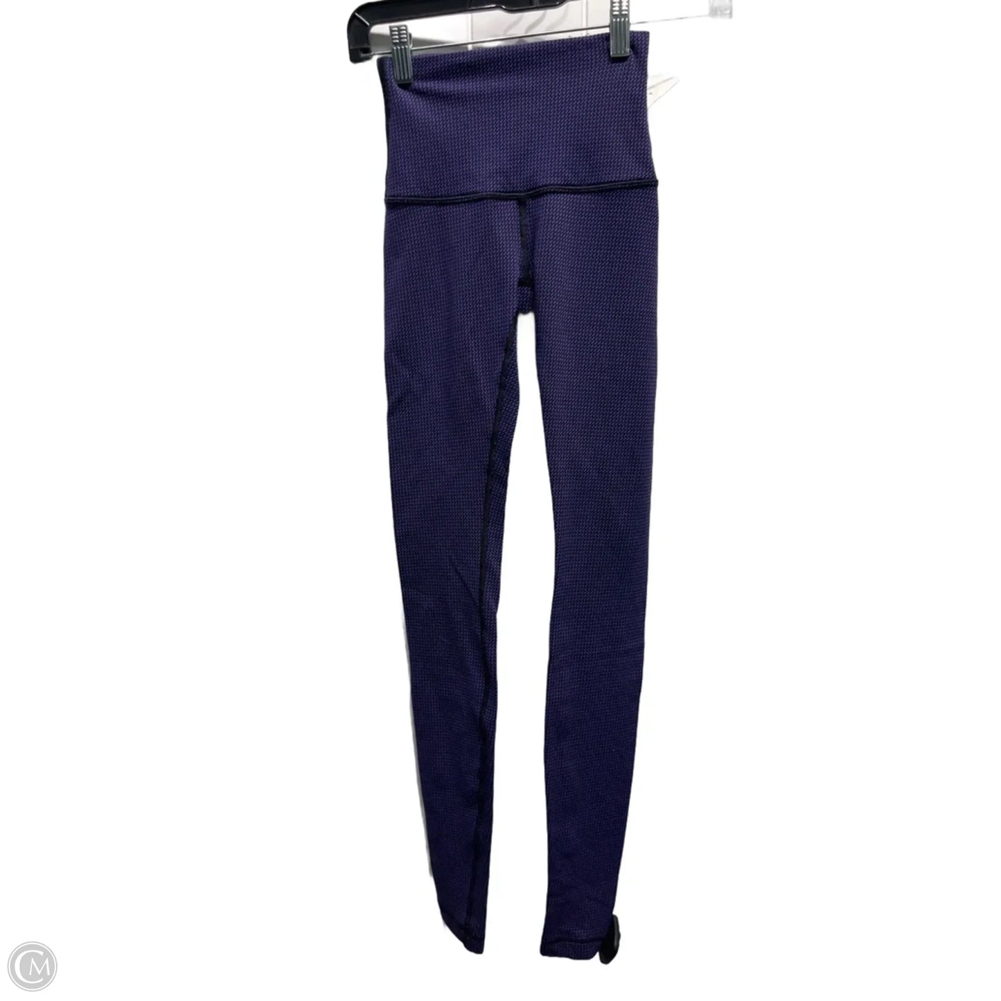 Athletic Leggings By Lululemon In Black & Blue, Size: S