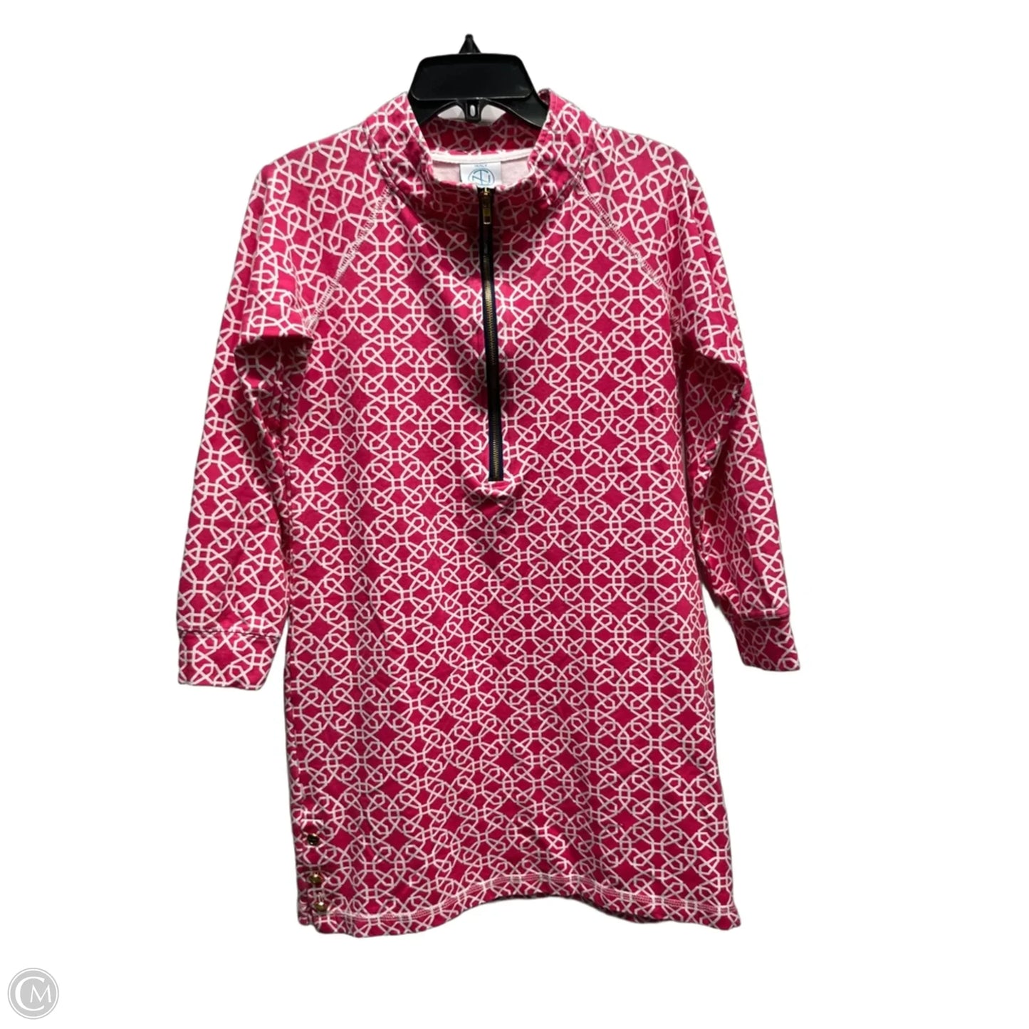 Dress Casual Short By Tracy Negoshian In Pink & White, Size: Xxs