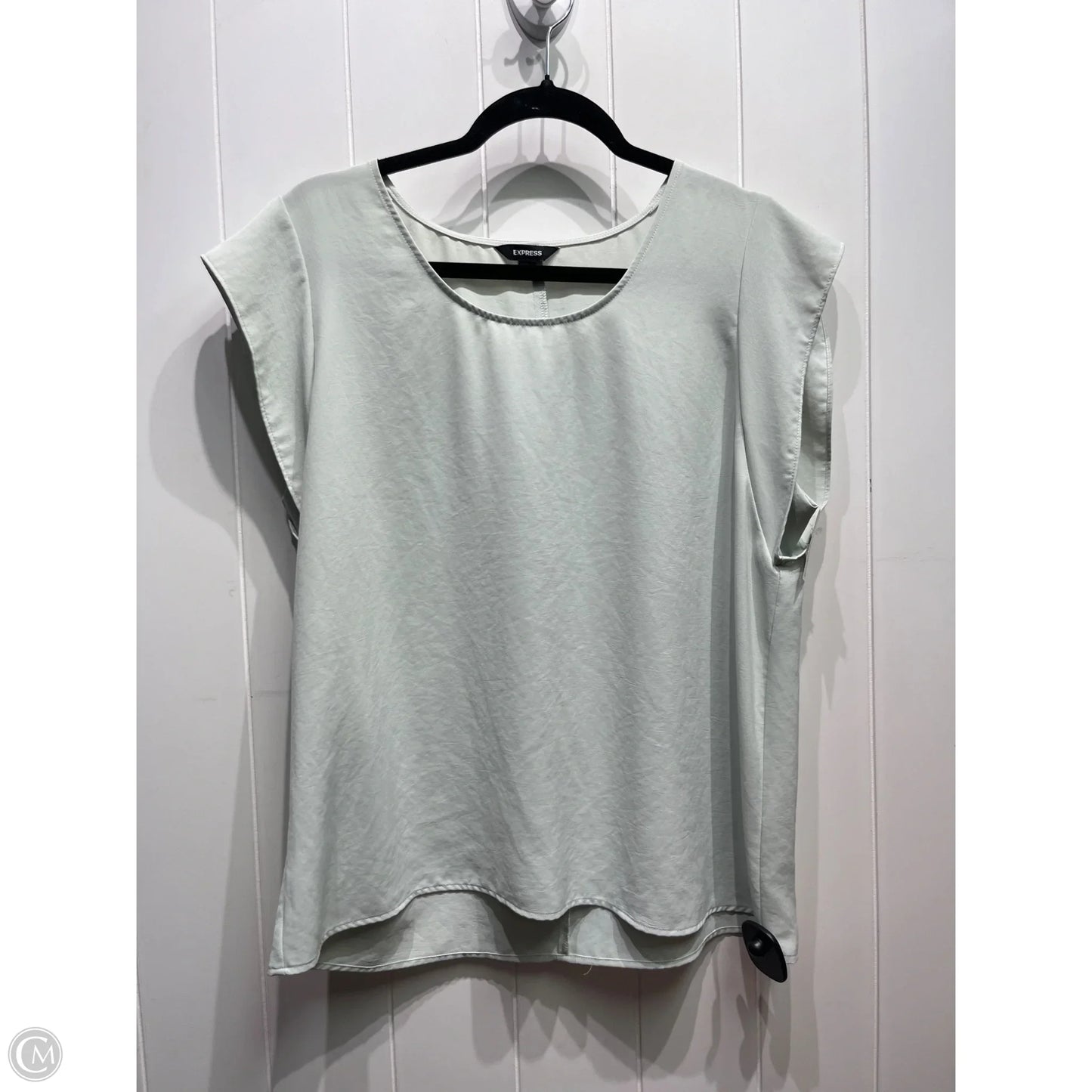 Top Short Sleeve By Express In Green, Size: L