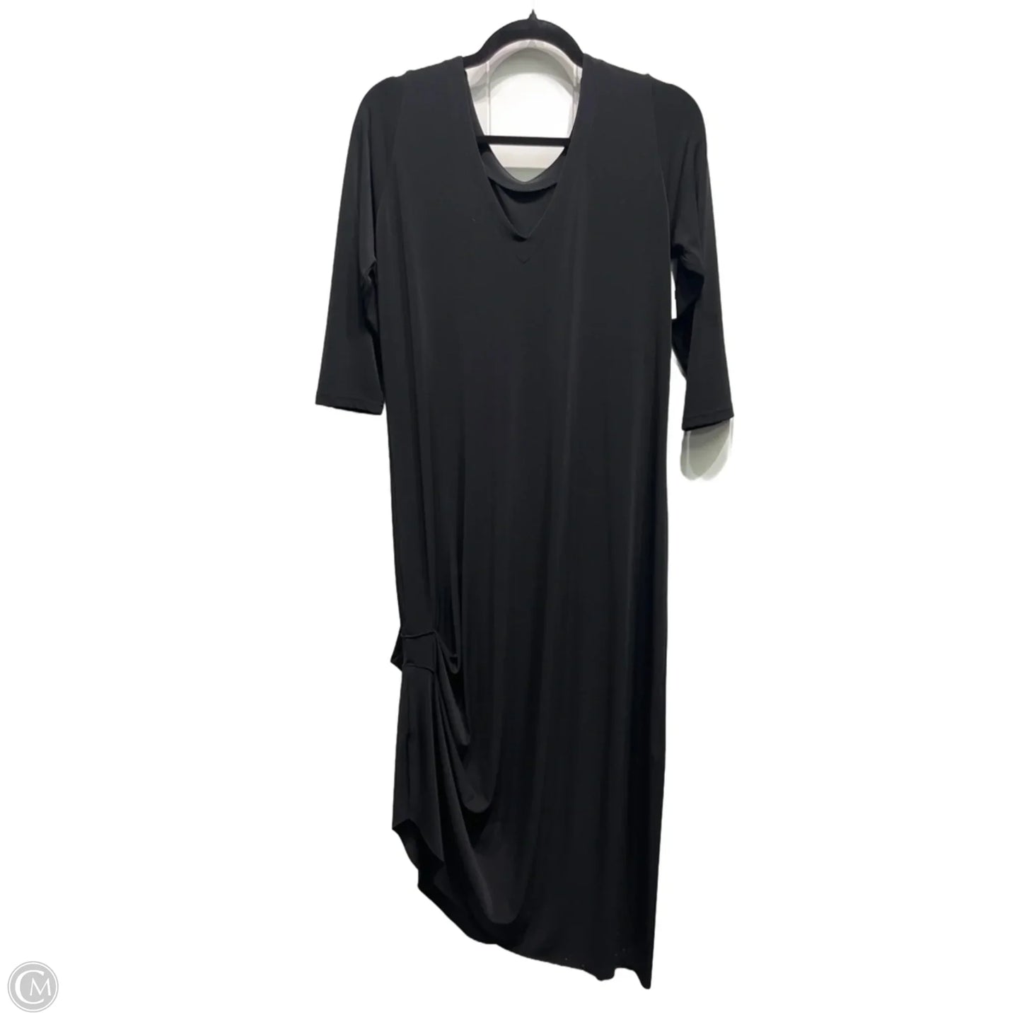 Dress Casual Midi By Clothes Mentor In Black, Size: 12