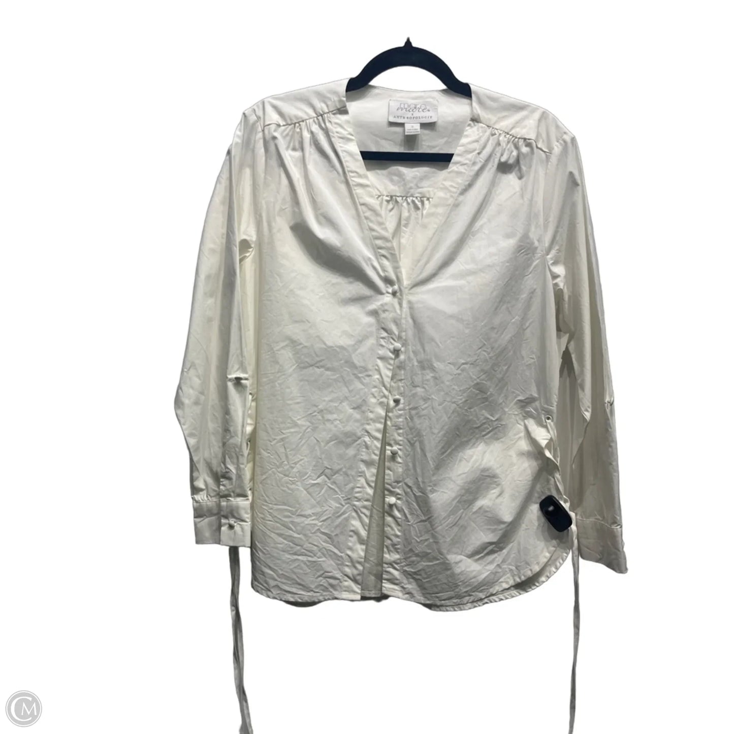 Top Long Sleeve By Mare Mare In White, Size: S