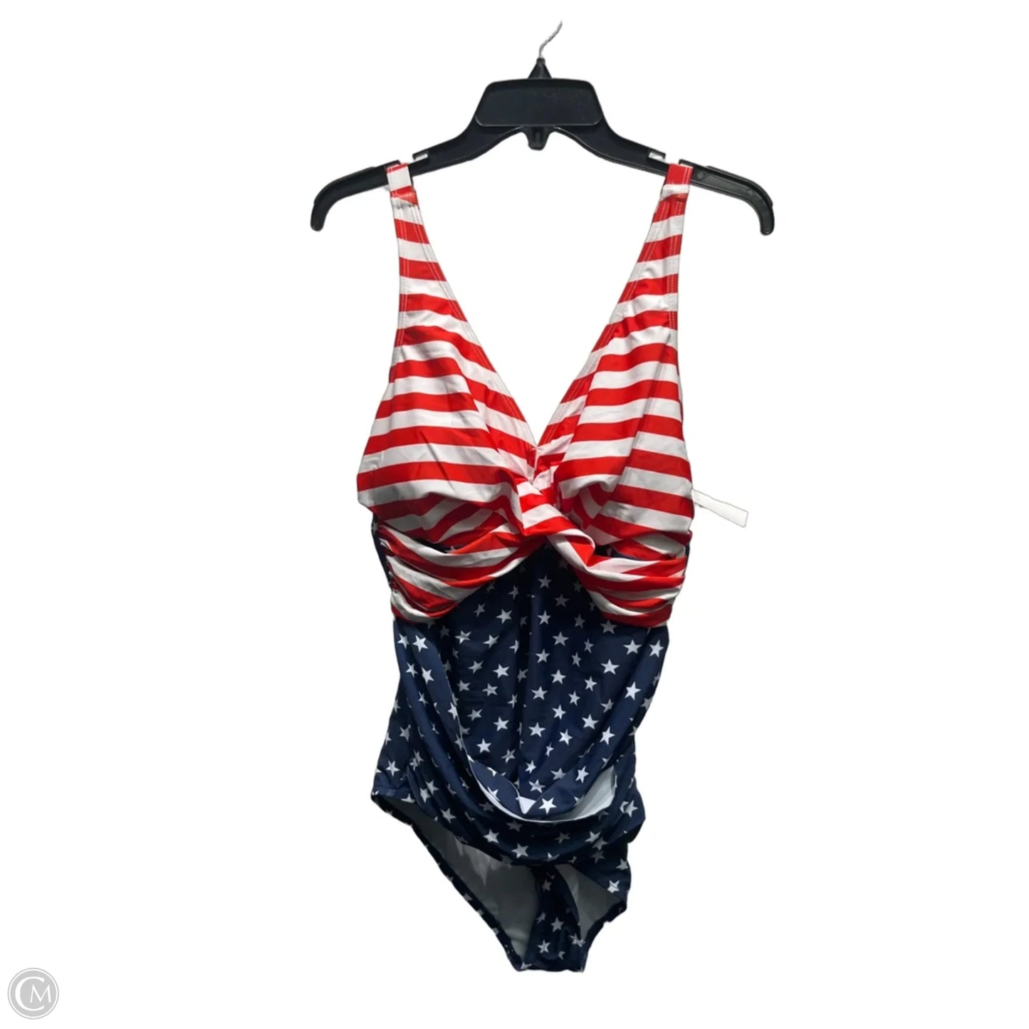 Swimsuit By Clothes Mentor In Red & White, Size: Xl