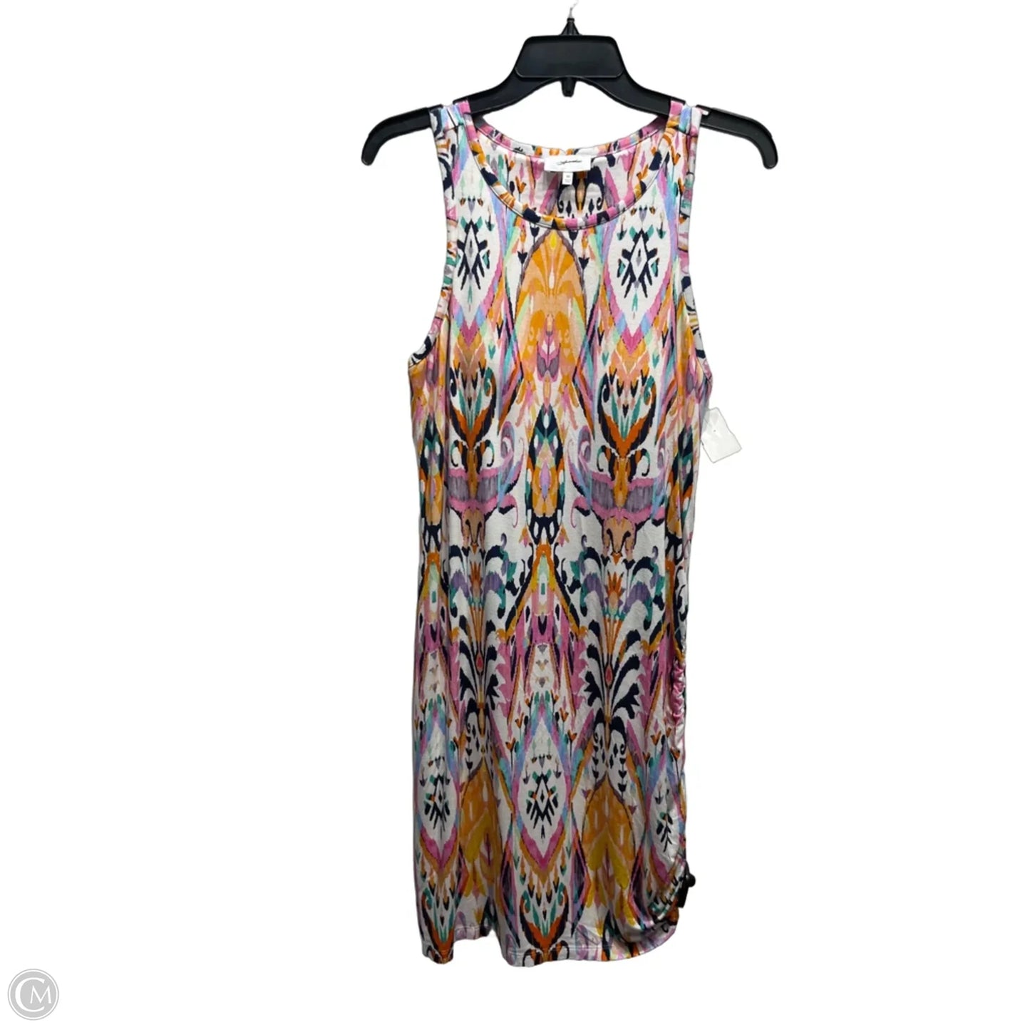 Dress Casual Short By Soma In Pink & Yellow, Size: M