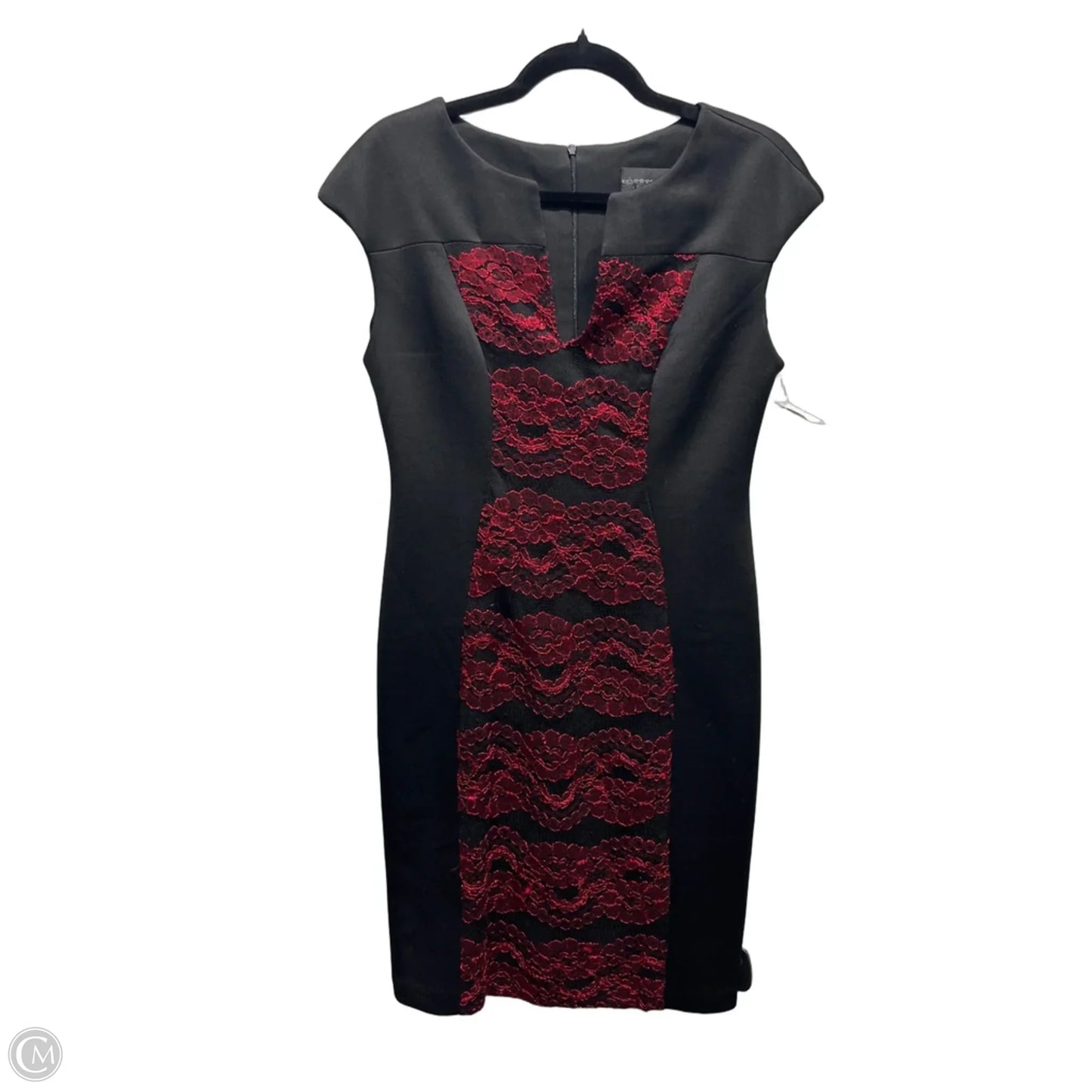 Dress Work By Connected Apparel In Black & Red, Size: 8