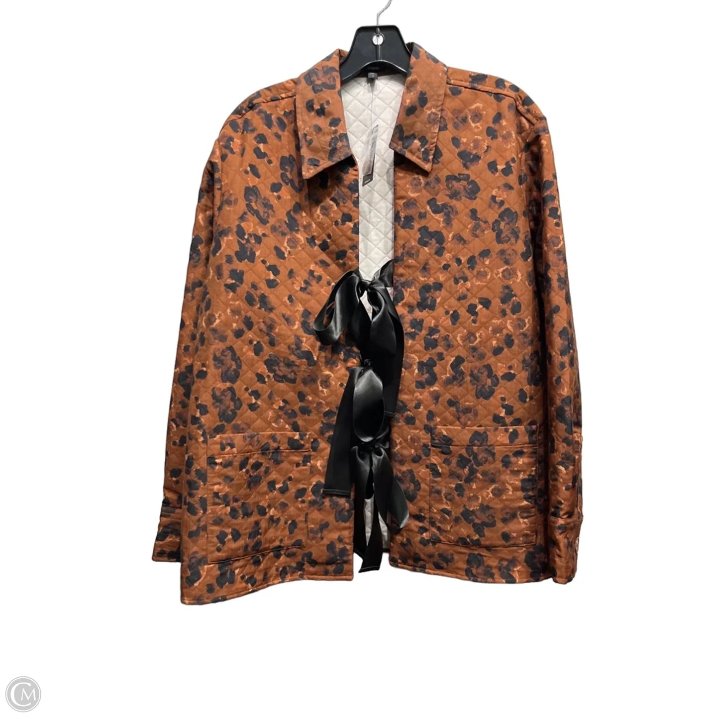 Jacket Other By Express In Black & Cream, Size: S