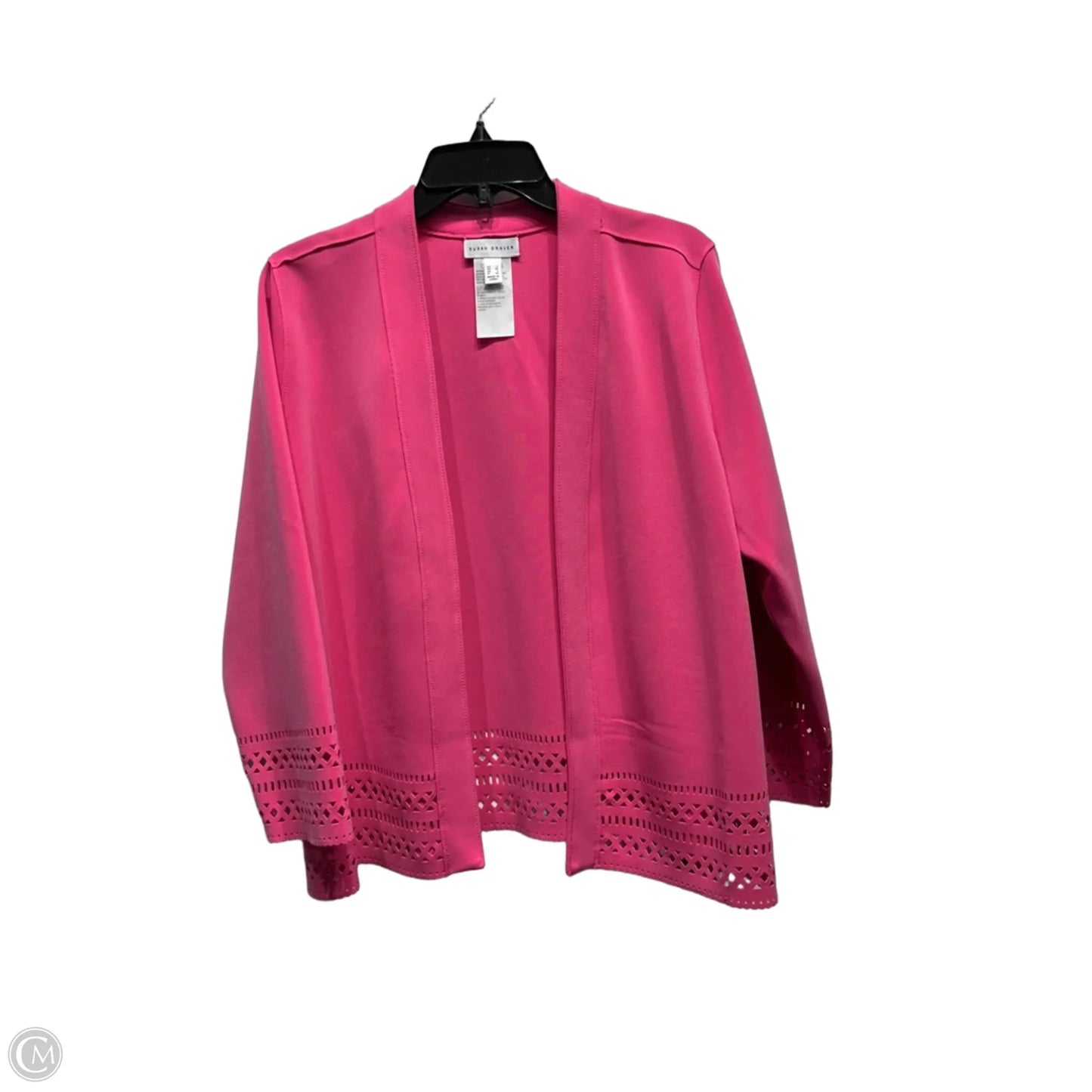 Cardigan By Susan Graver In Pink, Size: L