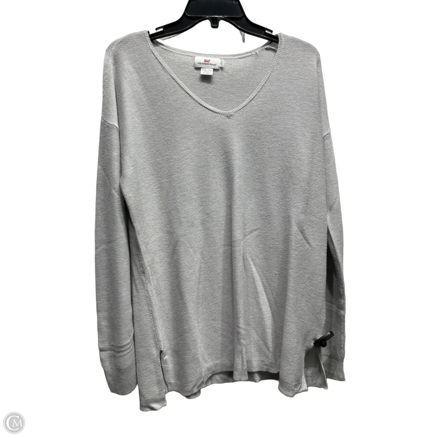 Sweater By Vineyard Vines In Grey, Size: L