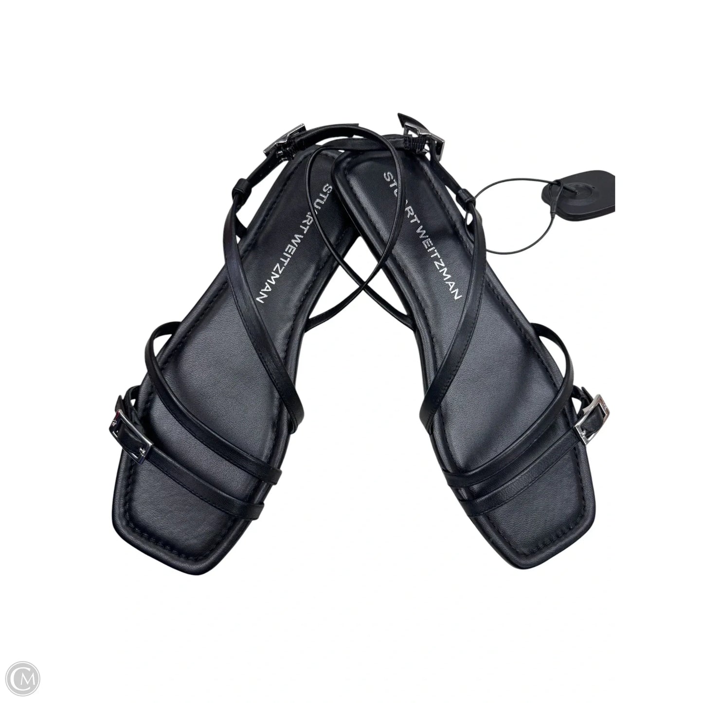 Sandals Designer By Stuart Weitzman In Black, Size: 8