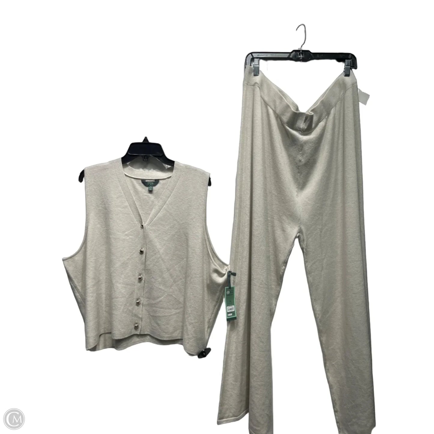 Pants Set 2pc By Terra & Sky In Tan, Size: 3x