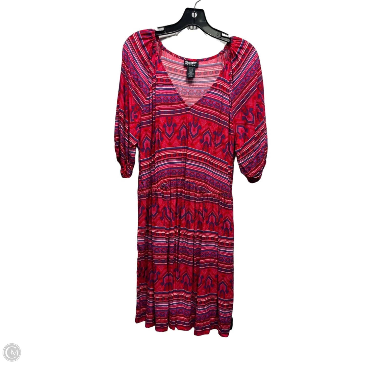 Dress Casual Short By Wrangler In Blue & Red, Size: L