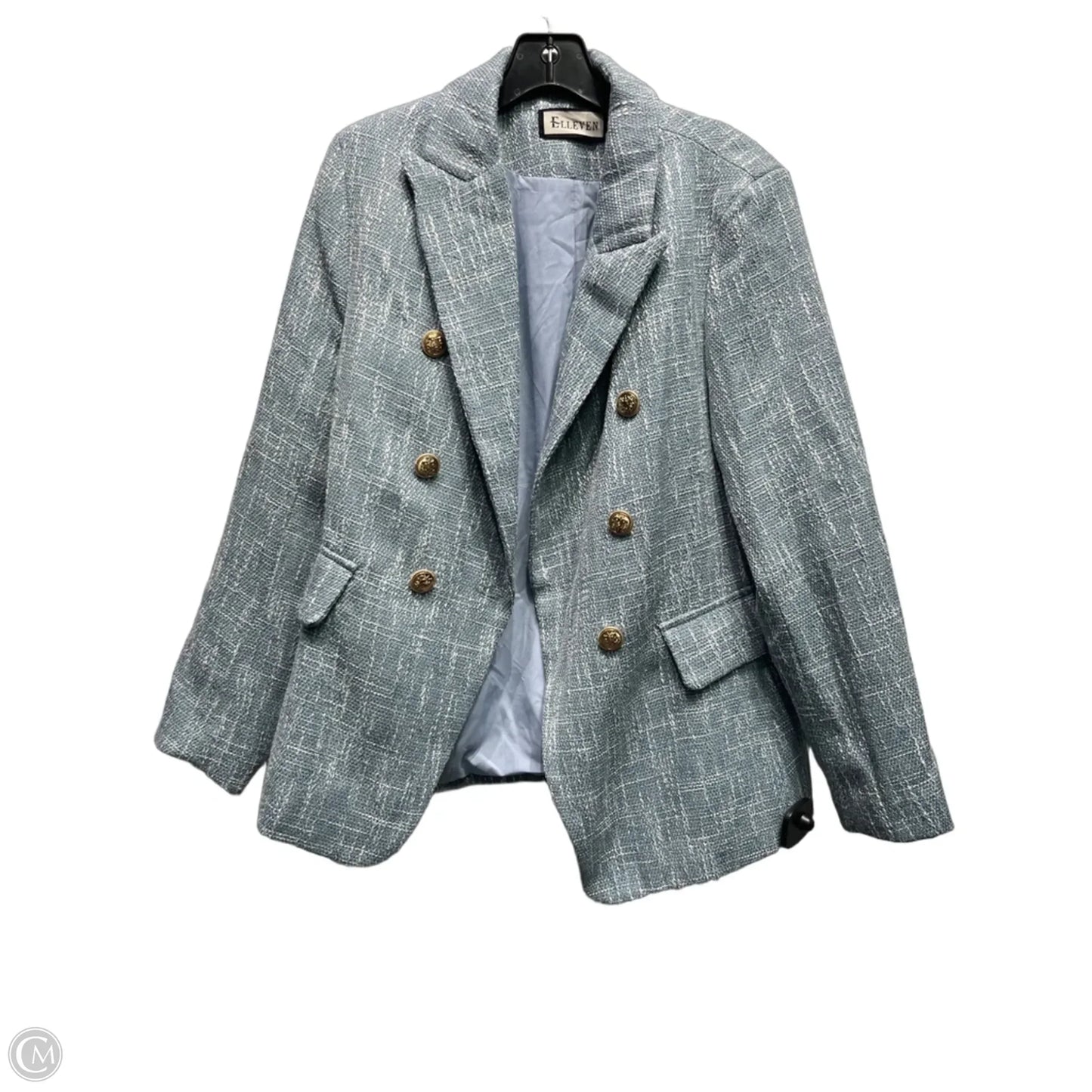 Blazer By Clothes Mentor In Blue, Size: S