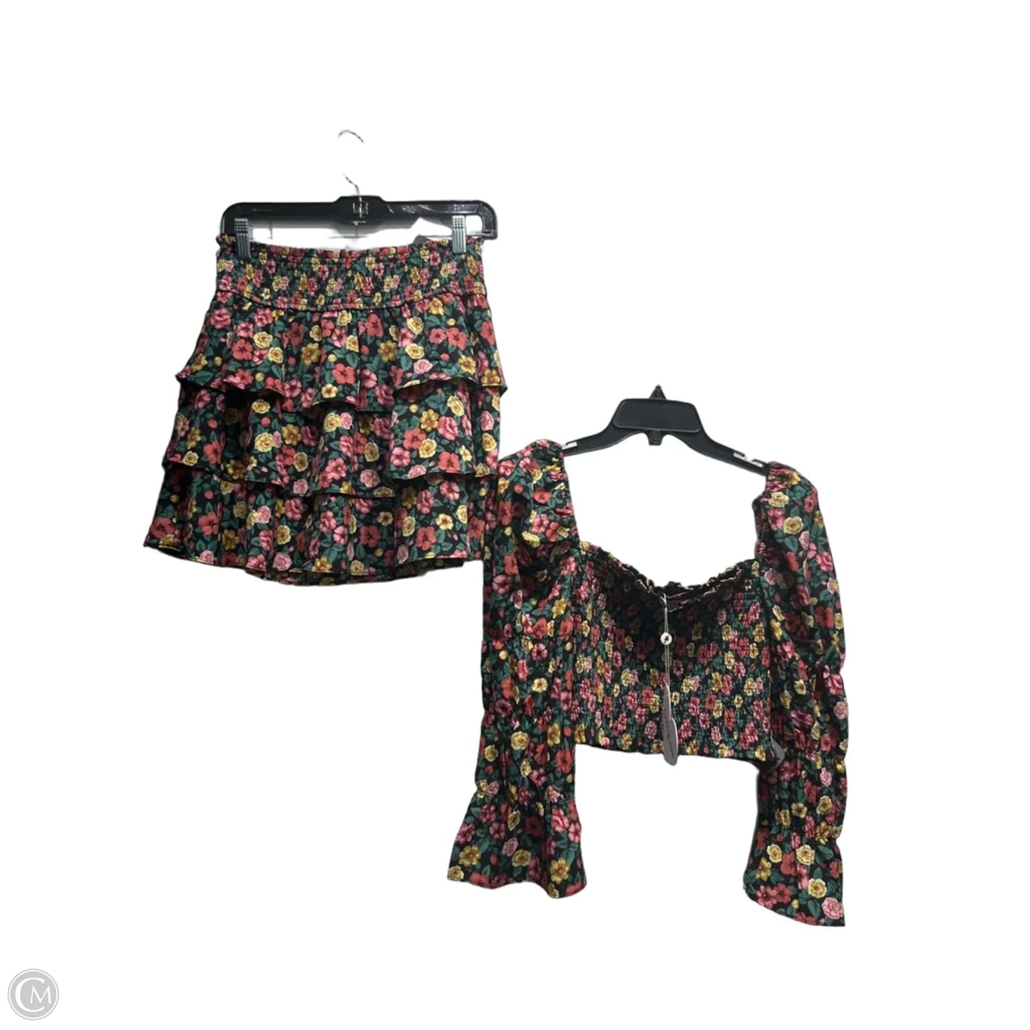 Skirt Set 2pc By Buddy Love In Black & Red, Size: S