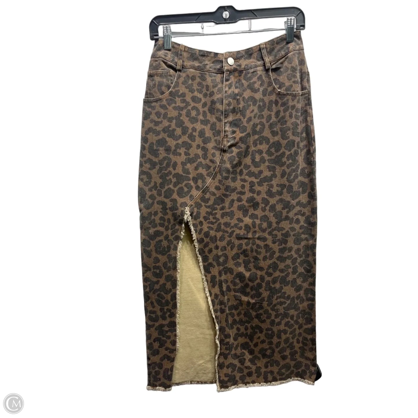 Skirt Maxi By SO ME In Black & Brown, Size: S