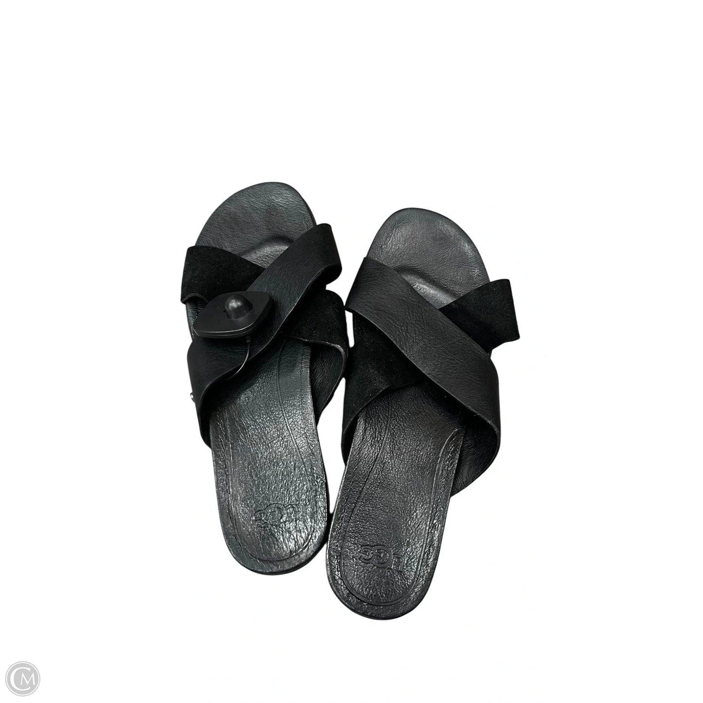 Sandals Designer By Ugg In Black, Size: 10