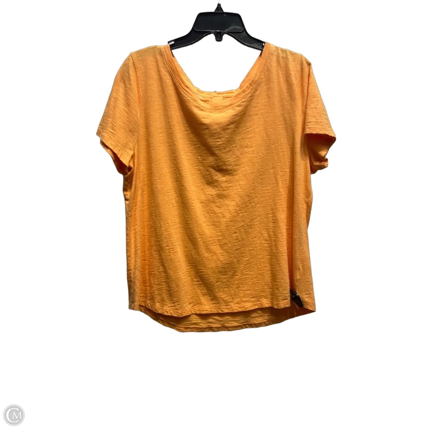 Top Short Sleeve By Talbots In Orange, Size: Xl